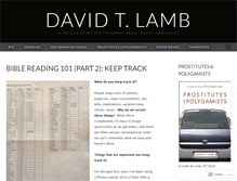 Tablet Screenshot of davidtlamb.com